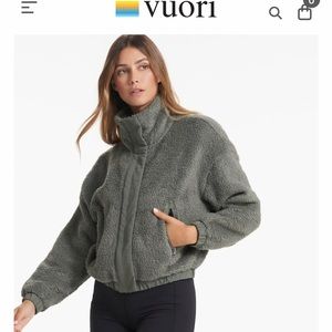 Vuori womens sherpa Jacket - Dusty Pine